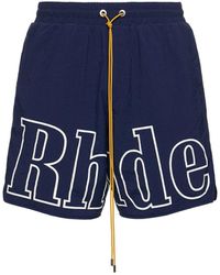 Rhude - Shorts con logo - Lyst