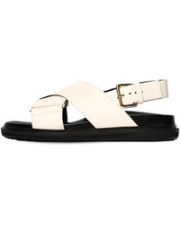 Marni Nu-Pieds En Cuir Croisé 30 Mm - Multicolore
