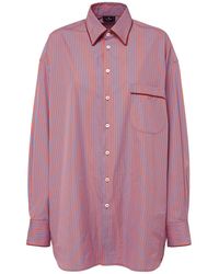 Etro - Striped Cotton Poplin Shirt - Lyst