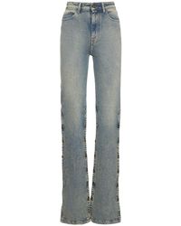 Womens Jeans Y Project Two Tone Cotton Denim leggings in Grey Project Jeans Y 