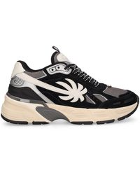 Palm Angels - The Palm Runner Leather Sneakers - Lyst