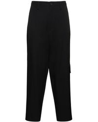 Yohji Yamamoto - Y-Side Wool Gabardine Pants - Lyst