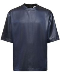 Nanushka - Boxy Tech Satin T-Shirt - Lyst