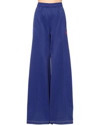Marni Hose Aus Technojersey Mit Weitem Bein - Blau
