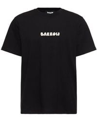 Barrow - T-shirt Aus Baumwolle Mit Bärendruck - Lyst