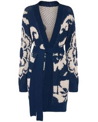 Etro - Cardigan Aus Strick Mit Druck - Lyst