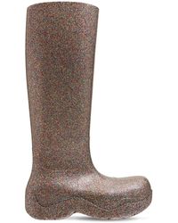 Bottega Veneta 55mm Puddle Rubber Tall Boots - Brown