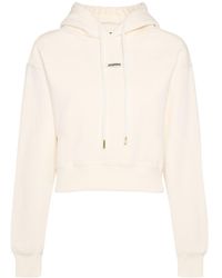 Jacquemus - Sudadera corta de algodón con capucha - Lyst