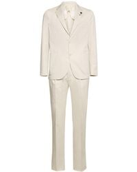 Lardini - Stretch Cotton Evening Suit - Lyst