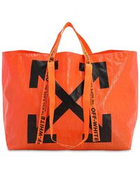 Off-White c/o Virgil Abloh Tote Aus Pvc Mit Logodruck - Orange