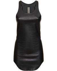 Rick Owens - Stretch Leather Sleeveless Top - Lyst