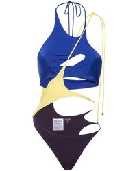 The Attico - Lycra Cutout One Piece Swimsuit - Lyst