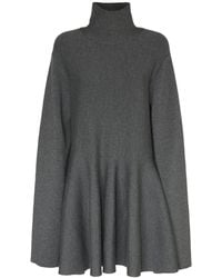 Khaite - Clarice Knitted Wool Mini Dress - Lyst