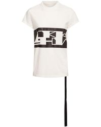 Rick Owens - T-shirt in jersey con logo - Lyst