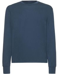Tom Ford - T-shirt manches longues en lyocell et coton - Lyst