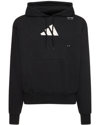 adidas Originals - Logo Hooded Sweatshirt - Lyst