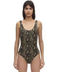 Solid & Striped Ann Marie Snake Print One Piece Swimsuit - Mehrfarbig
