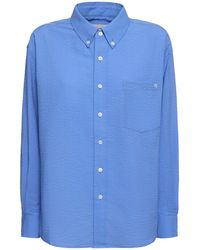 DUNST - Classic Cotton Seersucker Shirt - Lyst