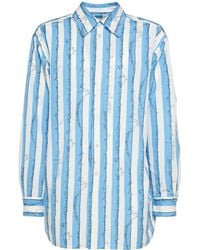 Bottega Veneta - Swimmers Printed Light Cotton Shirt - Lyst