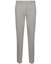 Theory - Straight Wool Blend Formal Pants - Lyst