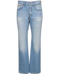 Victoria Beckham - Victoria Mid Rise Cotton Denim Jeans - Lyst