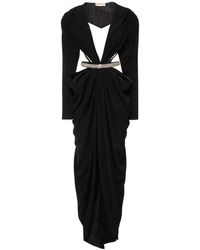 Alexandre Vauthier - Lvr Exclusive Cutout Crepe Long Dress - Lyst