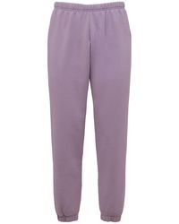 ERL Cotton Blend Jersey Sweatpants - Purple