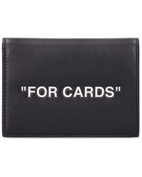 Off-White c/o Virgil Abloh - Porta carte di credito for cards in pelle - Lyst