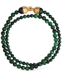 Timeless Pearly - Malachite Double Wrap Collar Necklace - Lyst