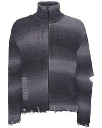 A PAPER KID - Unisex Striped Knitted Jacket - Lyst