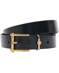 Versace - Cintura in pelle 30mm - Lyst