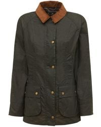 Barbour - Giacca beadnell in cotone cerato - Lyst