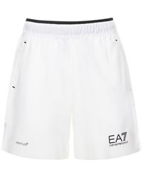 EA7 Shorts Vigor7 Tennis Pro In Techno - Bianco
