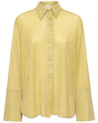 Oséree - Lumiere Lurex Long Sleeved Shirt - Lyst