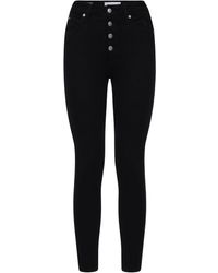 Calvin Klein Jeans Skinny Con Cintura Alta - Negro