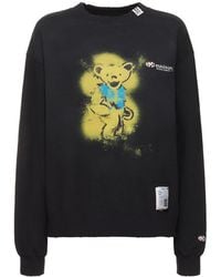 Maison Mihara Yasuhiro - Sweatshirt Aus Baumwolle Mit Druck - Lyst