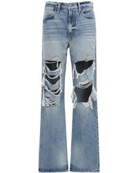 FRAME Jeans Baggy "le Hollywood" Destroyed - Blu