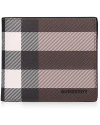 Burberry - E-canvas Check Coin Wallet - Lyst
