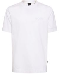 BOSS - Camiseta de algodón - Lyst