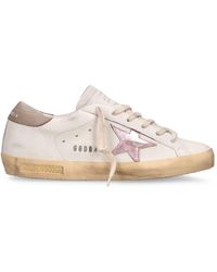 Golden Goose - 20mm Super Star Nappa Leather Sneakers - Lyst