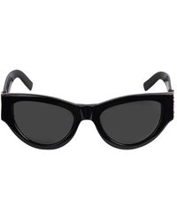 Damen Sonnenbrillen Saint Laurent Sonnenbrillen Saint Laurent Sulpice Sonnenbrille Mit D-rahmen Aus Azetat in Schwarz Sparen Sie 3% 