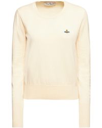 Vivienne Westwood - Bea Logo Cotton & Cashmere Sweater - Lyst