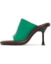 Mules à détail de chaîne Cuir JW Anderson en coloris Marron Femme Chaussures Chaussures à talons Mules 