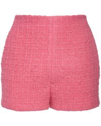 Valentino Minishorts Aus Wolle Und Tweed - Pink