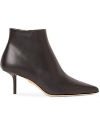 Max Mara - 65Mm Leather Ankle Boots - Lyst