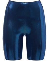 Sportliche Jersey-radlerhose in Schwarz Oséree Laminierte Damen Bekleidung Kurze Hosen Knielange Shorts und lange Shorts 