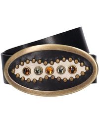 HTC - 4.2cm Rodeo Studded Leather Belt - Lyst