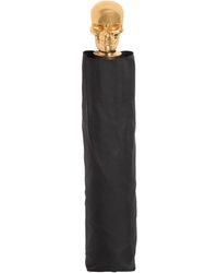 Alexander McQueen Schirm Aus Nylon Mit Schädel - Schwarz