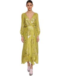 Temperley London Abito In Misto Seta - Giallo
