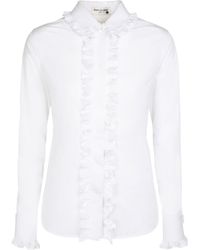 Saint Laurent - Camisa de algodón - Lyst